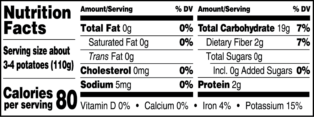 Celebration Blend Nutrition Facts